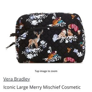Vera Bradley Merry Mischief Large Cosmetic Bag